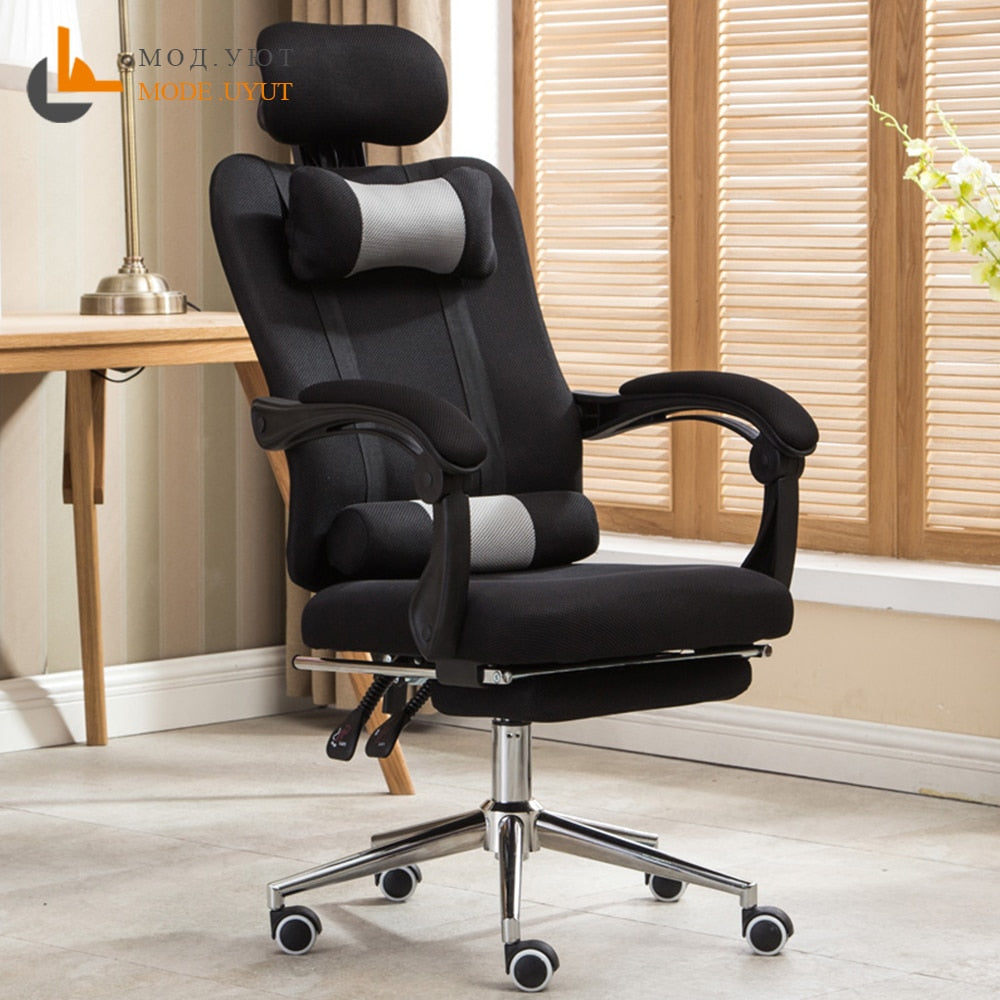 High quality mesh computer chair lacework office chair lying and lifting staff armchair with footrest free shipping