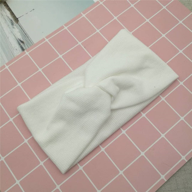 EE BABY HOT Women Headband Cross Top Knot Elastic Hair Bands Soft Solid Girls Hairband Hair Accessories Twisted Knotted Headwrap