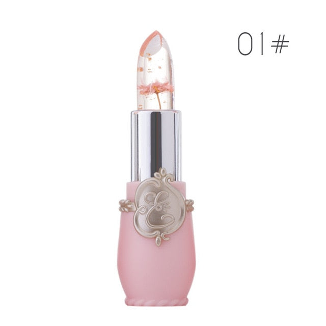 Creative Jelly Flower Lipstick Long-lasting Moisturizing Lipstick Makeup Temperature Color Change Lip Balm TSLM1