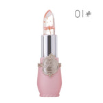 Creative Jelly Flower Lipstick Long-lasting Moisturizing Lipstick Makeup Temperature Color Change Lip Balm TSLM1