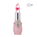 Creative Jelly Flower Lipstick Long-lasting Moisturizing Lipstick Makeup Temperature Color Change Lip Balm TSLM1