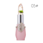 Creative Jelly Flower Lipstick Long-lasting Moisturizing Lipstick Makeup Temperature Color Change Lip Balm TSLM1