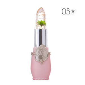 Creative Jelly Flower Lipstick Long-lasting Moisturizing Lipstick Makeup Temperature Color Change Lip Balm TSLM1