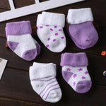 5 Pair/lot new cotton thick baby toddler socks autumn and winter warm baby foot sock