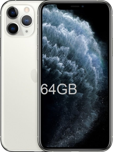 Original New iPhone 11 Pro/Pro Max Triple Rear Camera 5.8/6.5" Super AMOLED Display A13 Chipset IOS 13 Smart Phone MI BlueTooth