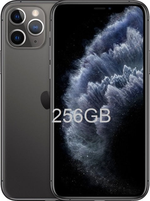 Original New iPhone 11 Pro/Pro Max Triple Rear Camera 5.8/6.5" Super AMOLED Display A13 Chipset IOS 13 Smart Phone MI BlueTooth