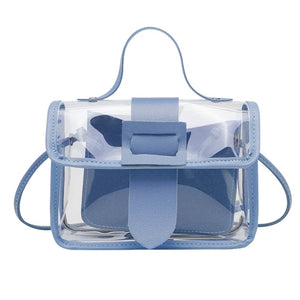 2020 Spring Summer Fashion Women's Transparent Square Sling Bag Cool PVC Shoulder Bag Messenger Bag Mobile Sweet Lady Bag