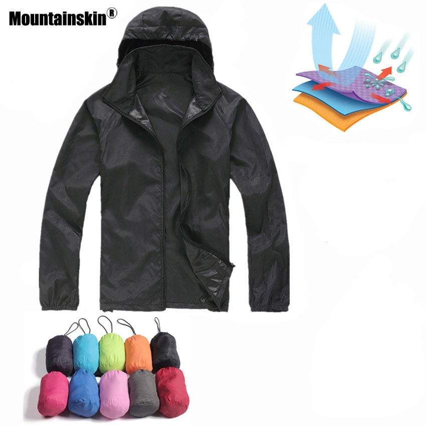 New Men's Quick Dry Skin Jackets Women Coats Ultra-Light Casual Windbreaker Waterproof Windproof Brand Clothing SEA211