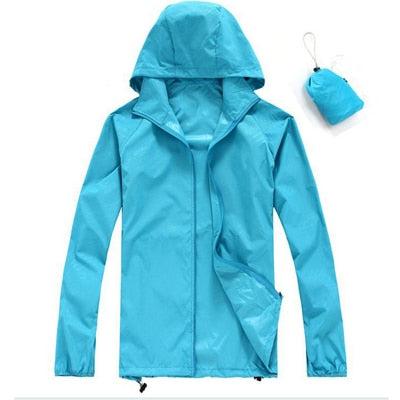 New Men's Quick Dry Skin Jackets Women Coats Ultra-Light Casual Windbreaker Waterproof Windproof Brand Clothing SEA211