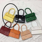 Mini Small Square bag 2020 Fashion New Quality PU Leather Women's Handbag Crocodile pattern Chain Shoulder Messenger Bags