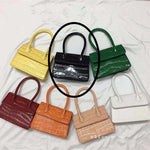 Mini Small Square bag 2020 Fashion New Quality PU Leather Women's Handbag Crocodile pattern Chain Shoulder Messenger Bags