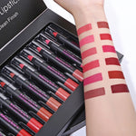 Cellacity matte Lipstick Set 12pcs/lot Waterproof Nutritious Velvet lip stick Red Tint Nude batom women fashion lips makeup set