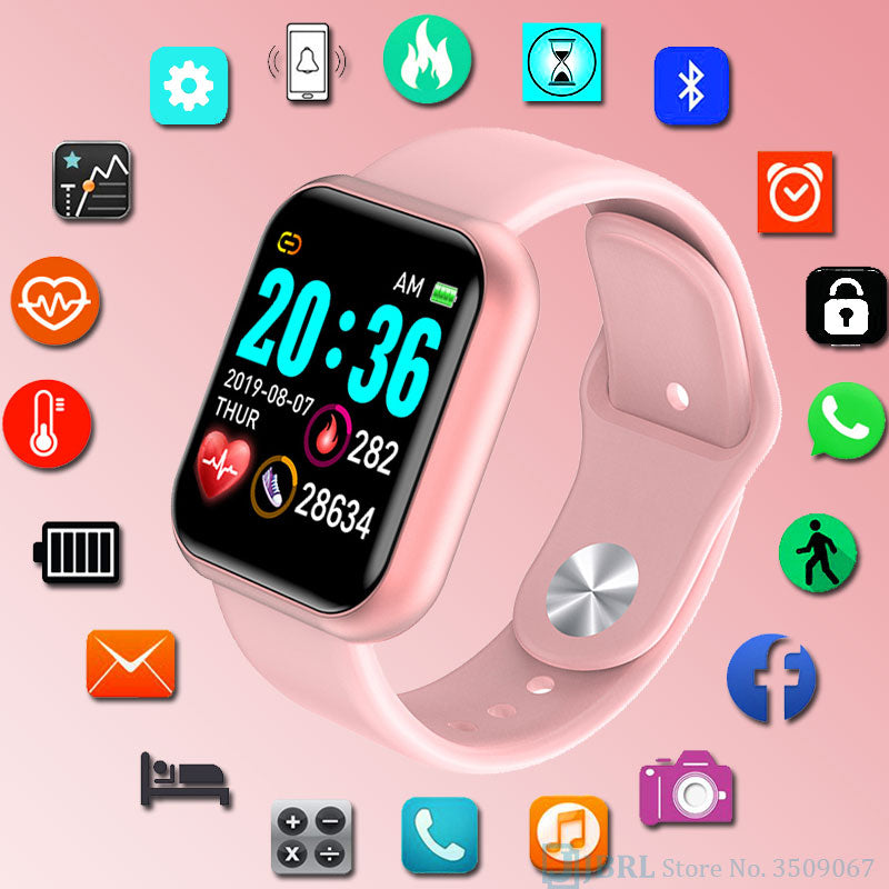 children digital wrist watch girls boys led watches kids WristWatch Android IOS large screen multi-sport mode digital watch Teen