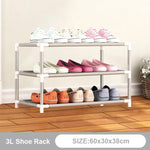 Multilayer Shoe Rack Detachable Dustproof Nonwoven Fabric Shoe Cabinet Home Standing Space-saving Stand Holder Shoes Organizer