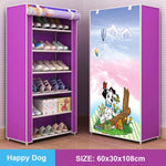 Multilayer Shoe Rack Detachable Dustproof Nonwoven Fabric Shoe Cabinet Home Standing Space-saving Stand Holder Shoes Organizer