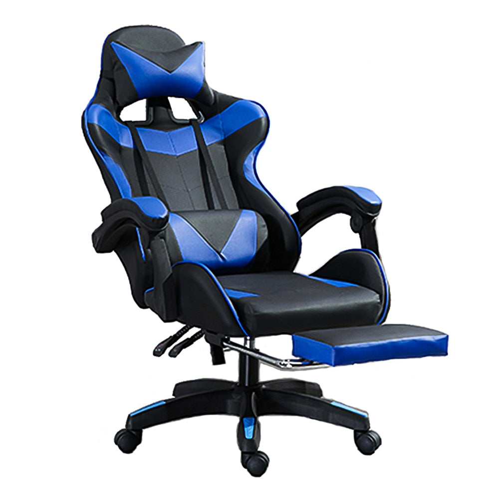 WCG Gaming Chair with Footrest Lift Up Game Chair High Quality Ergonomic Computer Chair Home Furniture