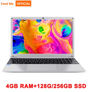 15.6 Inch 4GB RAM 128GB 256G SSD Notebook Intel E8000 Quad Core Laptop Student netbook with HDMI WiFi Bluetooth for office