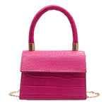 Mini Small Square bag 2020 New Fashion Quality PU Leather Women's Handbag Alligator Leather Chain Shoulder Messenger Bags totes