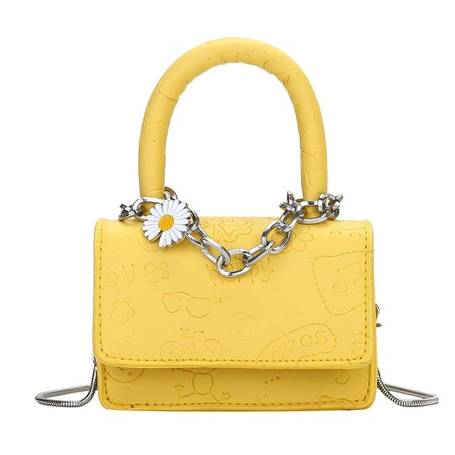 Mini Small Square bag 2020 New Fashion Quality PU Leather Women's Handbag Alligator Leather Chain Shoulder Messenger Bags totes