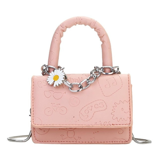 Mini Small Square bag 2020 New Fashion Quality PU Leather Women's Handbag Alligator Leather Chain Shoulder Messenger Bags totes