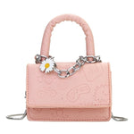 Mini Small Square bag 2020 New Fashion Quality PU Leather Women's Handbag Alligator Leather Chain Shoulder Messenger Bags totes