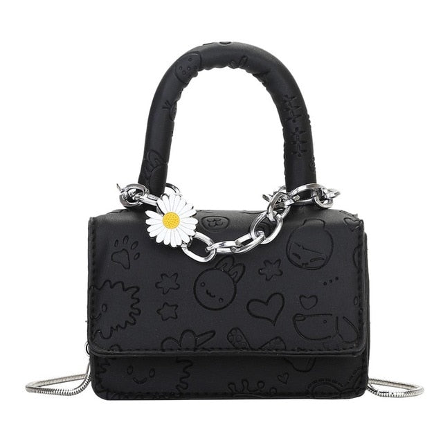 Mini Small Square bag 2020 New Fashion Quality PU Leather Women's Handbag Alligator Leather Chain Shoulder Messenger Bags totes