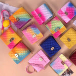 PVC Summer Jelly Bag Mini Crossbody Bags for Women 2020 Rainbow Color Women's Handbags and Purses Graffiti Messenger Phone Bags