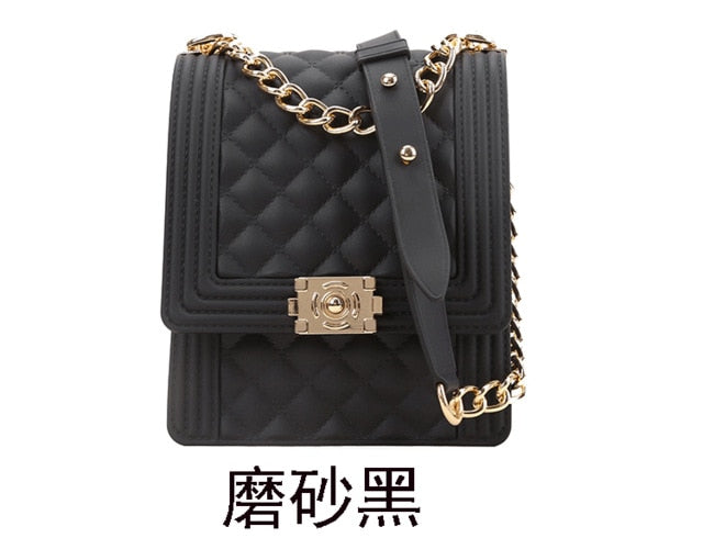 PVC Summer Jelly Bag Mini Crossbody Bags for Women 2020 Rainbow Color Women's Handbags and Purses Graffiti Messenger Phone Bags