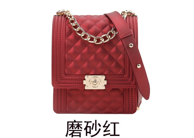 PVC Summer Jelly Bag Mini Crossbody Bags for Women 2020 Rainbow Color Women's Handbags and Purses Graffiti Messenger Phone Bags