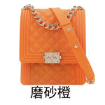 PVC Summer Jelly Bag Mini Crossbody Bags for Women 2020 Rainbow Color Women's Handbags and Purses Graffiti Messenger Phone Bags