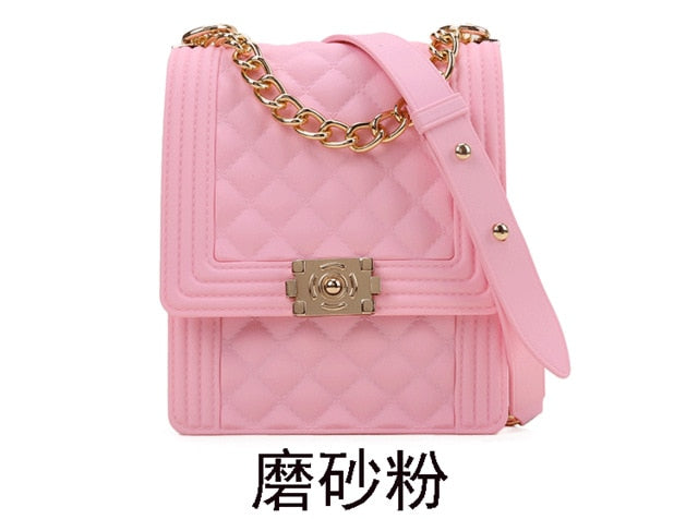 PVC Summer Jelly Bag Mini Crossbody Bags for Women 2020 Rainbow Color Women's Handbags and Purses Graffiti Messenger Phone Bags