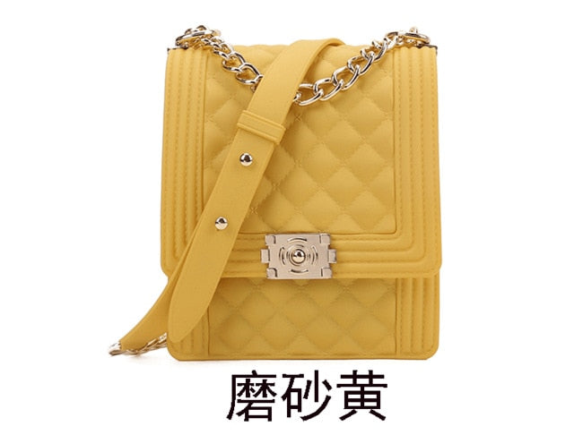 PVC Summer Jelly Bag Mini Crossbody Bags for Women 2020 Rainbow Color Women's Handbags and Purses Graffiti Messenger Phone Bags