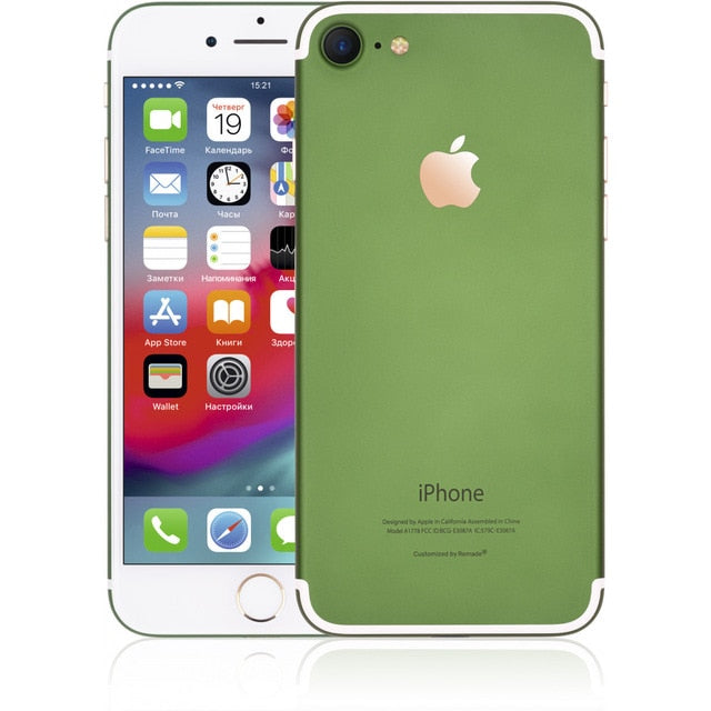 Mobile Phones Remade Iphone7 32Gb smartphone smartphones iOS Iphone 7 A1778 4.7'' 16:9 1334 x 750 2.36GHz 4 Core 2GB RAM 32GB ROM 12Mpix/7 mpx 1 Sim LTE NFC GPS 1950 mah iOS12 I phone