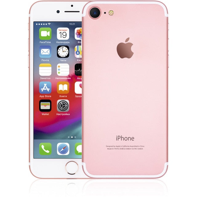 Mobile Phones Remade Iphone7 32Gb smartphone smartphones iOS Iphone 7 A1778 4.7'' 16:9 1334 x 750 2.36GHz 4 Core 2GB RAM 32GB ROM 12Mpix/7 mpx 1 Sim LTE NFC GPS 1950 mah iOS12 I phone
