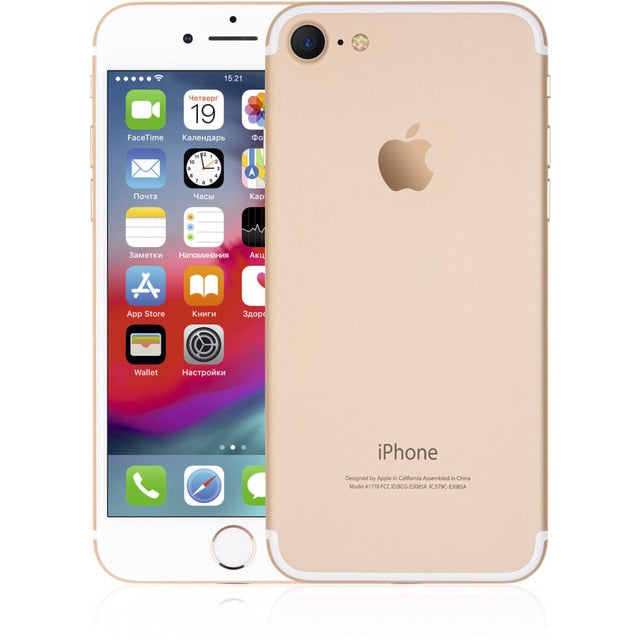 Mobile Phones Remade Iphone7 32Gb smartphone smartphones iOS Iphone 7 A1778 4.7'' 16:9 1334 x 750 2.36GHz 4 Core 2GB RAM 32GB ROM 12Mpix/7 mpx 1 Sim LTE NFC GPS 1950 mah iOS12 I phone