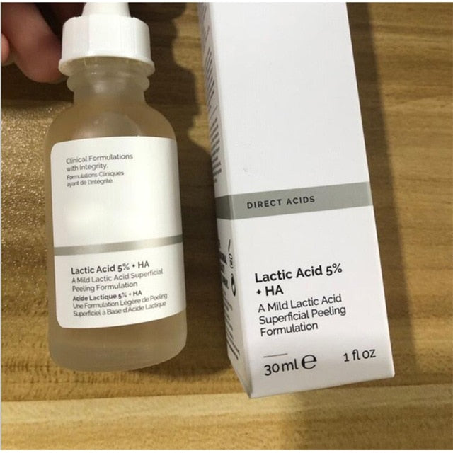 The Ordinary AHA 30%+ BHA 2% Niacinamide 10% + Zinc 1% Lactic Acid5% + HA 2% Exfoliating Face Peeling Solution Hyaluronic Acid