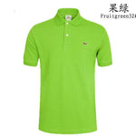 Man Polo Shirt Brand Mens Casual Deer Embroidery Polo shirt Men Short Sleeve High Quantity Polo Men 251