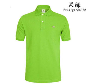 Man Polo Shirt Brand Mens Casual Deer Embroidery Polo shirt Men Short Sleeve High Quantity Polo Men 251