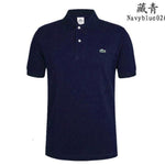 Man Polo Shirt Brand Mens Casual Deer Embroidery Polo shirt Men Short Sleeve High Quantity Polo Men 251