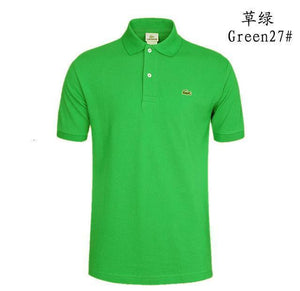 Man Polo Shirt Brand Mens Casual Deer Embroidery Polo shirt Men Short Sleeve High Quantity Polo Men 251