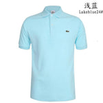 Man Polo Shirt Brand Mens Casual Deer Embroidery Polo shirt Men Short Sleeve High Quantity Polo Men 251