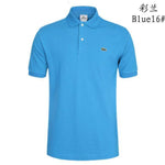 Man Polo Shirt Brand Mens Casual Deer Embroidery Polo shirt Men Short Sleeve High Quantity Polo Men 251