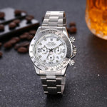 Top Luxury Brand WINNER Black Watch Men women Casual Male Watches Business Sports Military Stainless Steel Watch0118