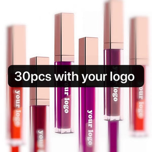 Private Label Bulk Cosmetics Lip Liquid Matte Lipstick Lipgloss High Quality Custom Logo Wholesale Make Your Own Makeup Brand