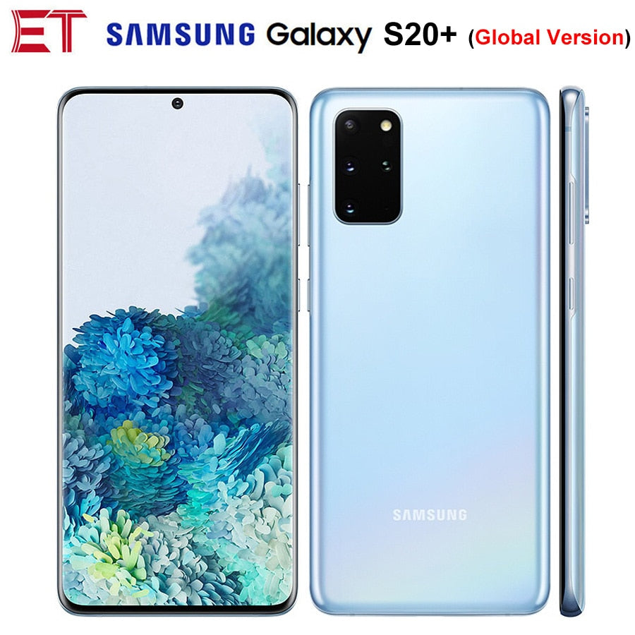 Global Version Samsung Galaxy S20 Plus S20+ G985F-DS 4G Mobile Phone 8GB RAM 128GB ROM 6.7"1440x3200p 4500mAh 64MP NFC Android10