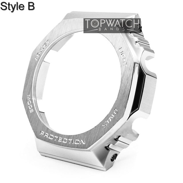 For GA2100 Watch Band Strap Bezel/Case 316L Stainless Steel Metal Steel Belt With Tools Wholesale Watchband GA-2100 GA2110