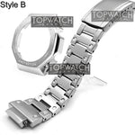 For GA2100 Watch Band Strap Bezel/Case 316L Stainless Steel Metal Steel Belt With Tools Wholesale Watchband GA-2100 GA2110