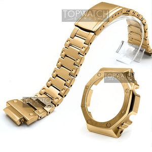 For GA2100 Watch Band Strap Bezel/Case 316L Stainless Steel Metal Steel Belt With Tools Wholesale Watchband GA-2100 GA2110