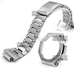 For GA2100 Watch Band Strap Bezel/Case 316L Stainless Steel Metal Steel Belt With Tools Wholesale Watchband GA-2100 GA2110