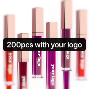 Private Label Bulk Cosmetics Lip Liquid Matte Lipstick Lipgloss High Quality Custom Logo Wholesale Make Your Own Makeup Brand